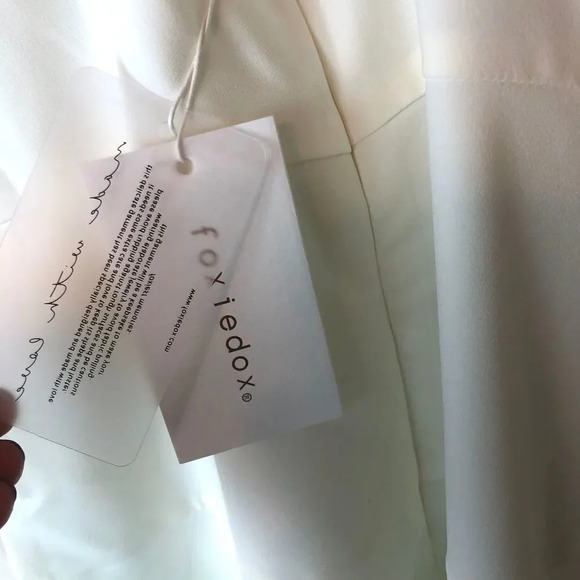 Foxiedox | Mint White Cross Back FIt & Flare Dress - Picture 5 of 8